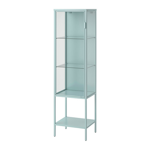 RUDSTA - 玻璃門櫃, 淺土耳其藍 | IKEA 線上購物 - PE794385_S4