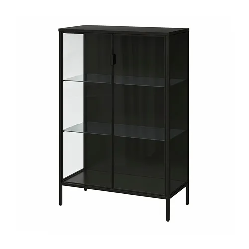 RUDSTA - glass-door cabinet, anthracite, 80x37x120 cm | IKEA Taiwan Online - PE794384_S4