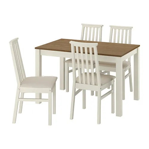 ÅLHULT/ÅLHULT - 餐桌附4張餐椅, 米色/咖啡色/Kabusa淺米色 米色, 120x80 公分 | IKEA 線上購物 - PE985049_S4