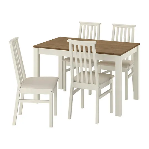 ÅLHULT/ÅLHULT - 餐桌附4張餐椅, 米色/咖啡色/Kabusa淺米色 米色, 120/170x80 公分 | IKEA 線上購物 - PE985063_S4