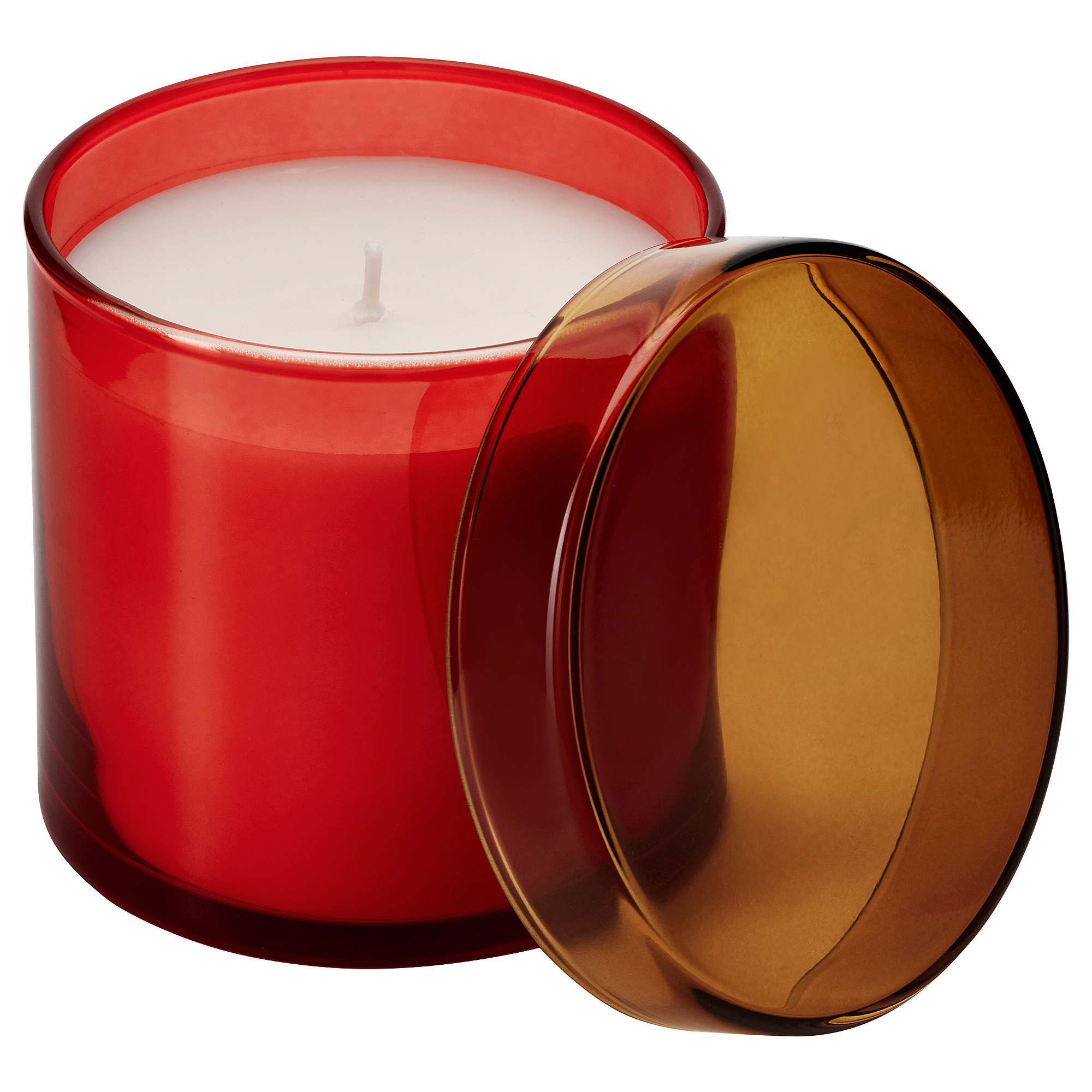 DVÄRGHÖK scented candle in glass with lid