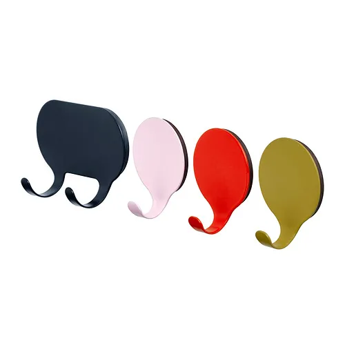 TIPPVAGN - hook, self-adhesive, house/white