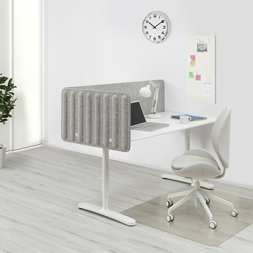 BEKANT - desk with screen, white/grey | IKEA Taiwan Online - PE794398_S4