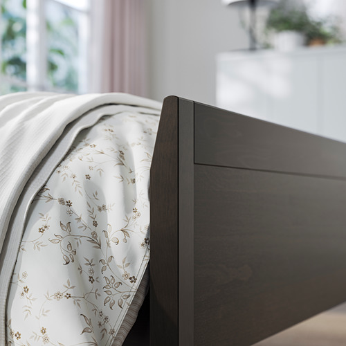 IDANÄS - 雙人床框, 深棕色, 附Luröy床底板條 | IKEA 線上購物 - PE794436_S4