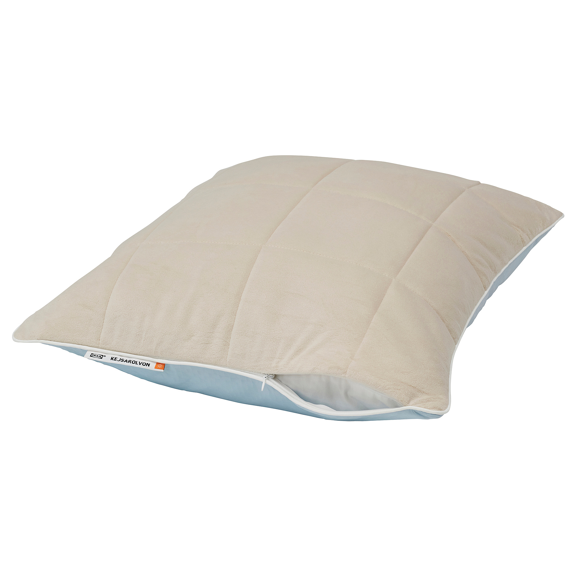 KEJSAROLVON - pillow protector, beige/blue, 50x80 cm | IKEA
