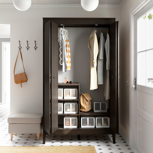 IDANÄS - 衣櫃/衣櫥, 深棕色 上色 | IKEA 線上購物 - PE794453_S4