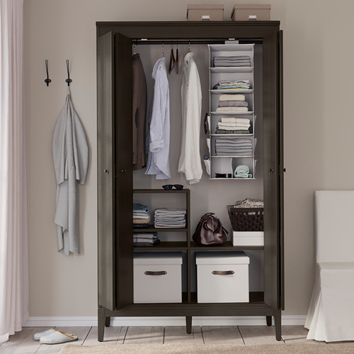 IDANÄS - 衣櫃/衣櫥, 深棕色 上色 | IKEA 線上購物 - PE794473_S4