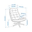 HAVBERG swivel armchair