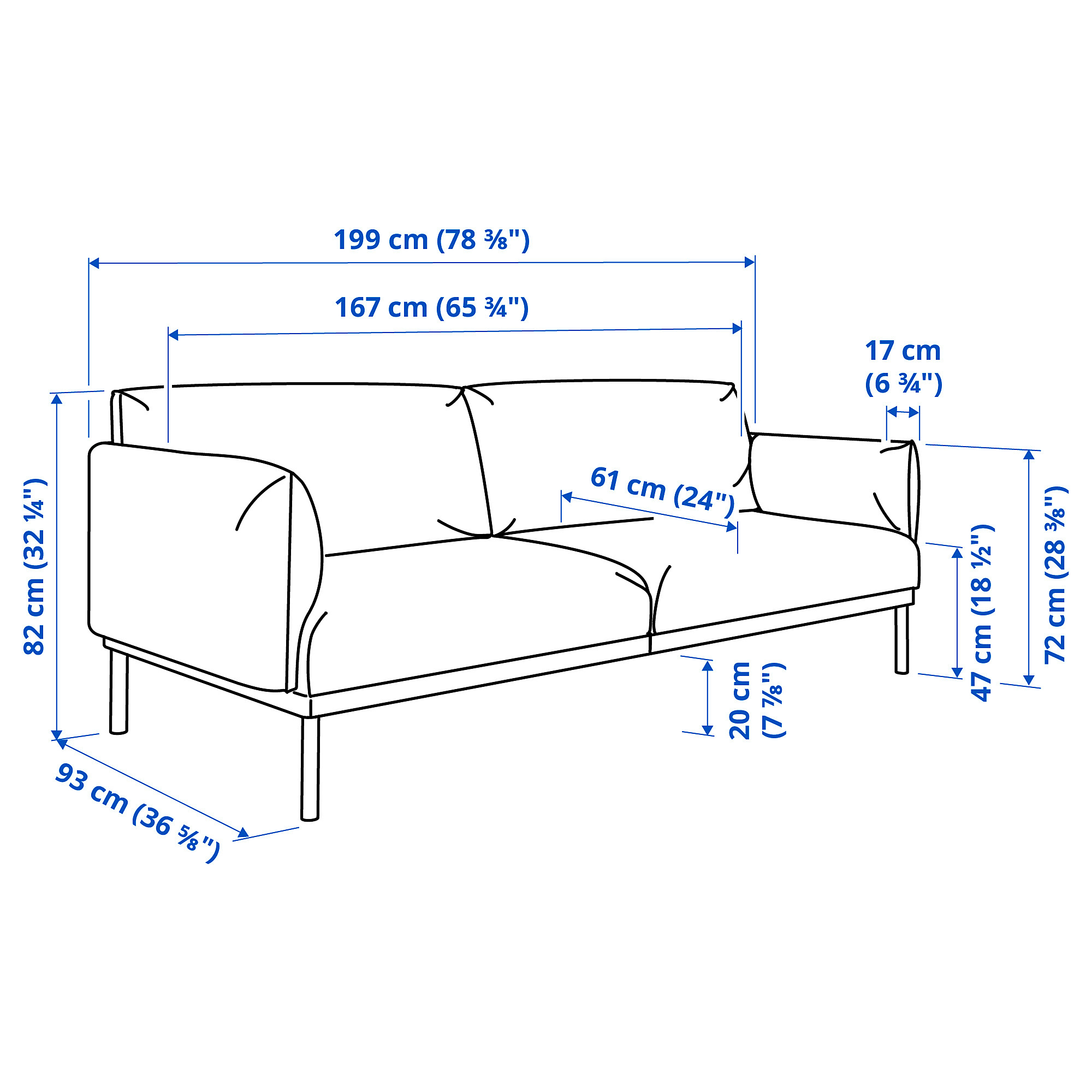 ÄPPLARYD 2-seat sofa