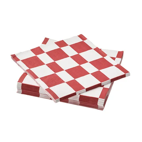 VINTERFINT - 餐巾紙, 方格 白色/紅色, 33x33 公分 | IKEA 線上購物 - PE985245_S4