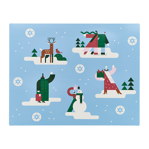 VINTERFINT - 餐墊, 冬天 藍色, 45x35 公分 | IKEA 線上購物 - PE985253_S4