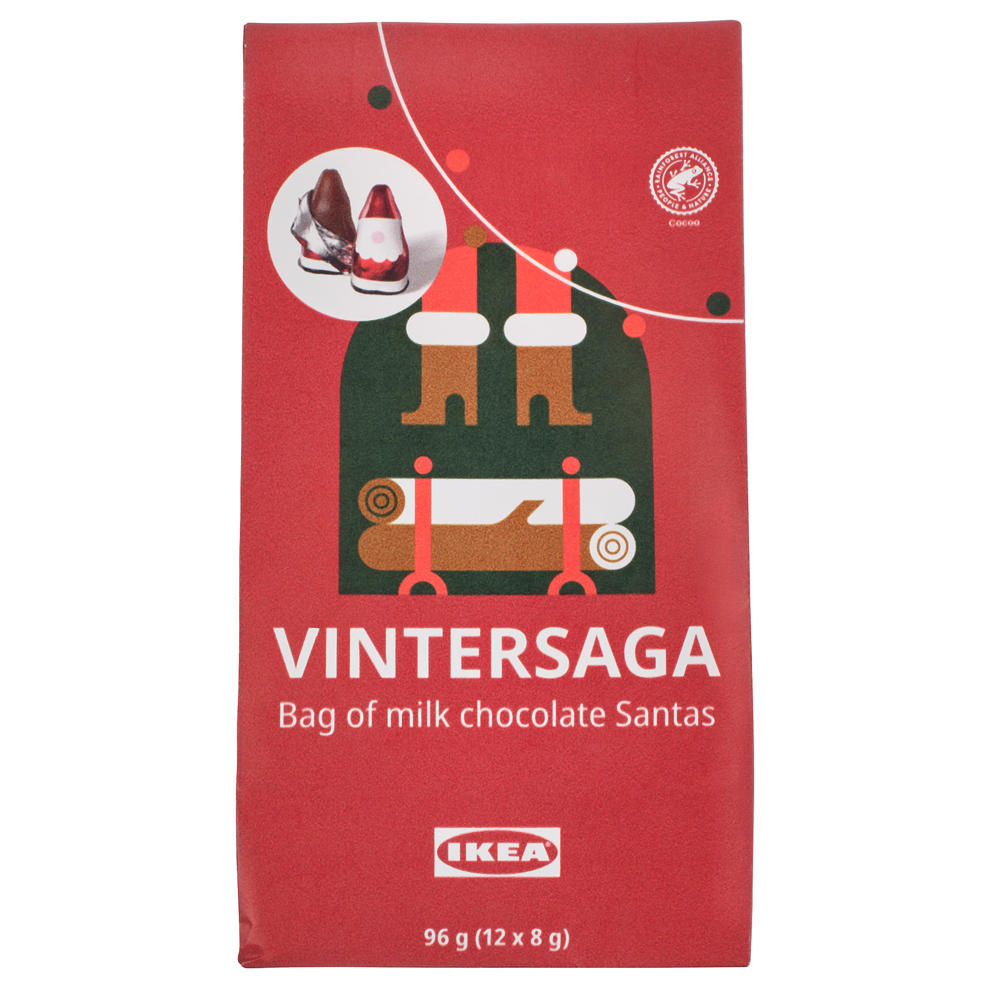 VINTERSAGA bag of Chocolate Santas