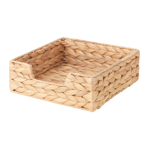 CISSAN - napkin holder, water hyacinth, 18x18 cm | IKEA Taiwan Online - PE592075_S4