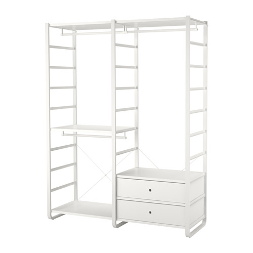 ELVARLI - wardrobe combination, white, 165x55x216 cm | IKEA Taiwan Online - PE652475_S4