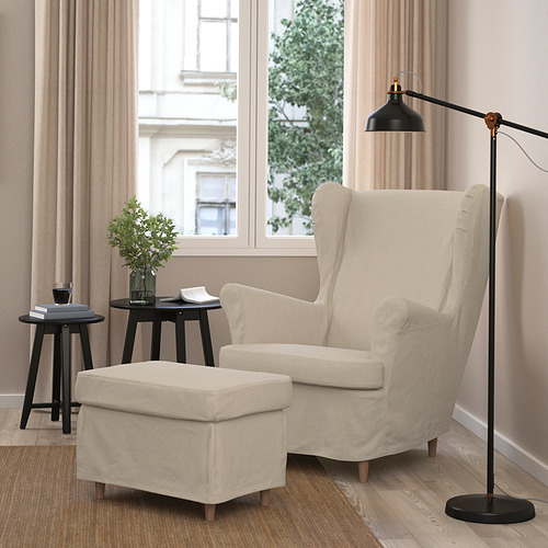 STRANDMON - 扶手椅套, Risane 自然色 | IKEA 線上購物 - PE840127_S4