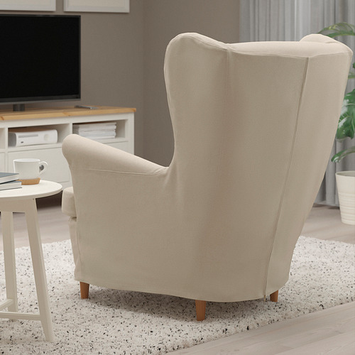 STRANDMON - 扶手椅套, Risane 自然色 | IKEA 線上購物 - PE840128_S4