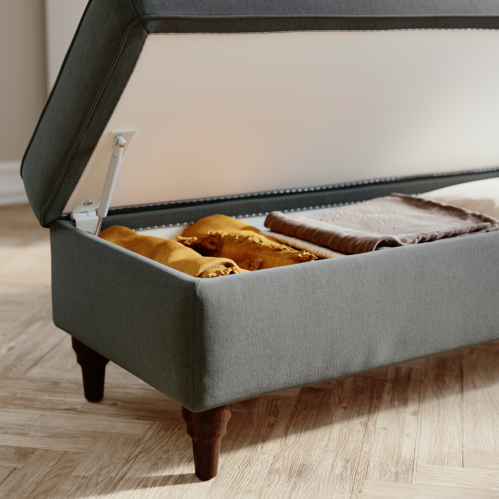 ESSEBODA bench with storage