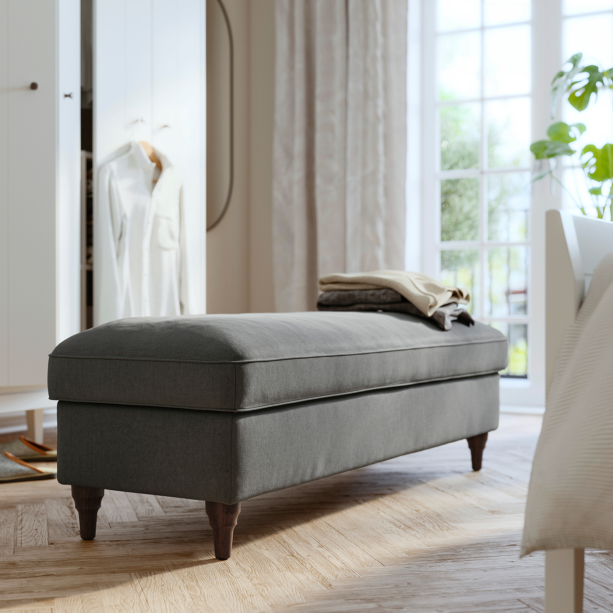 ESSEBODA bench with storage