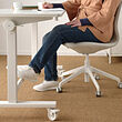 MITTZON foldable table with castors