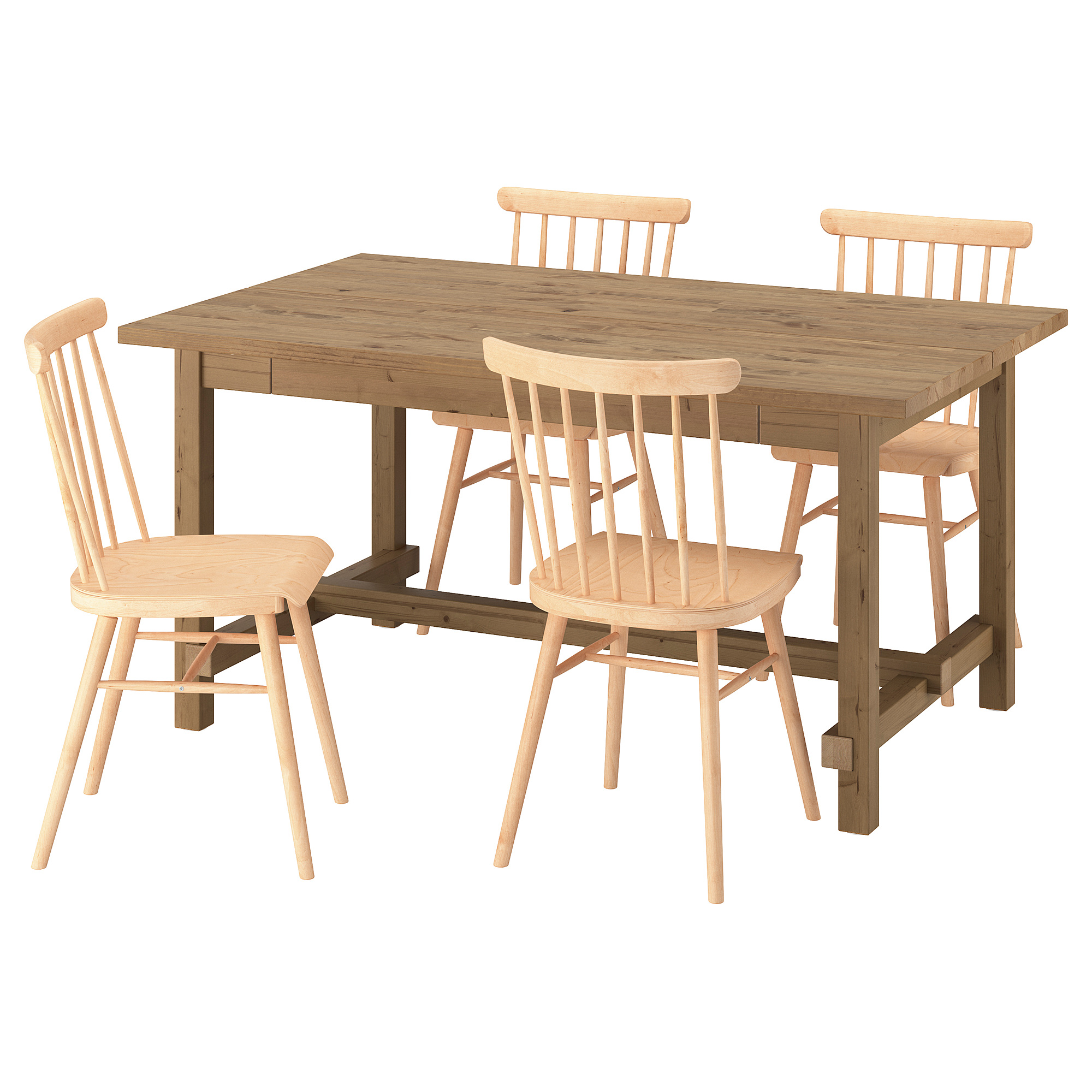 NORDVIKEN/HÖGVED table and 4 chairs