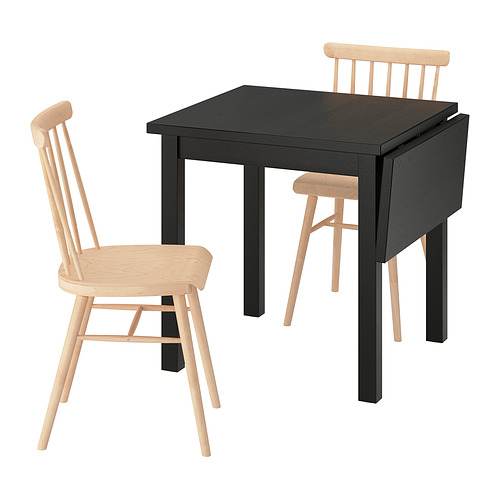 NORDVIKEN/HÖGVED table and 2 chairs