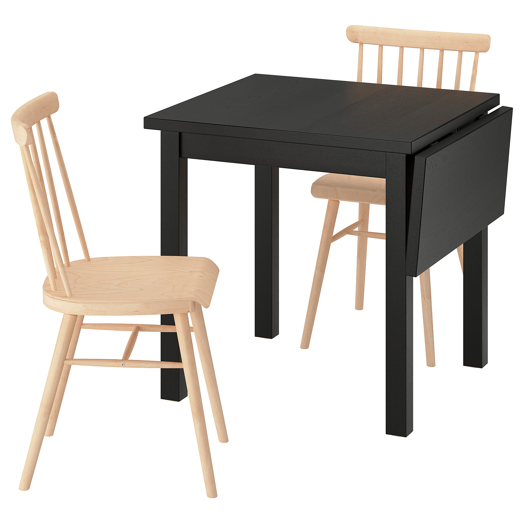 NORDVIKEN/HÖGVED table and 2 chairs