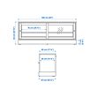 HAVSTA TV bench with plinth