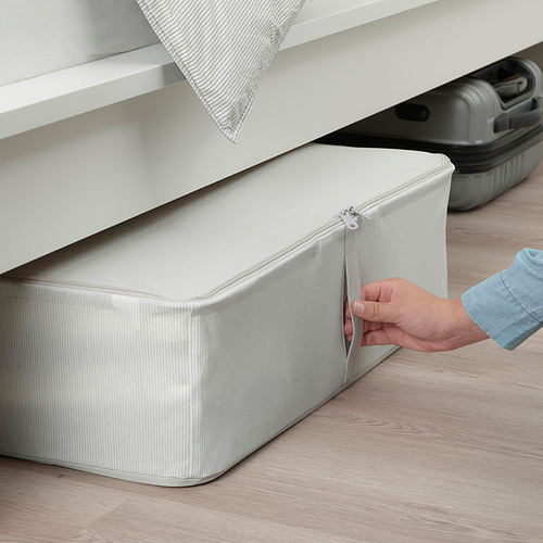 HEMMAFIXARE - 收納盒, 布 條紋/白色/灰色 | IKEA 線上購物 - PE841363_S4