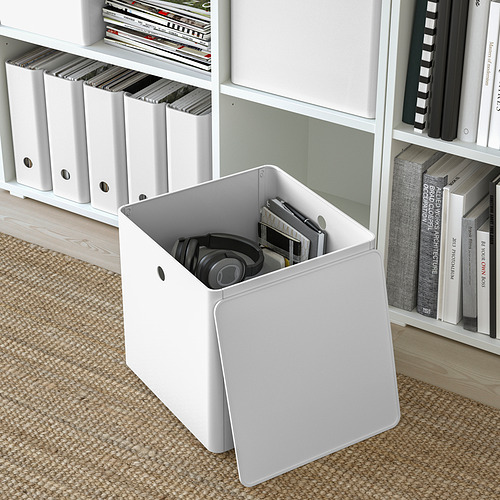 KUGGIS storage box with lid