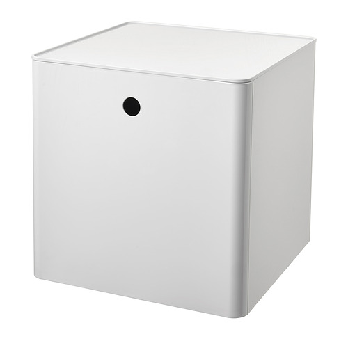 KUGGIS - 附蓋收納盒, 白色, 32x32x32 公分 | IKEA 線上購物 - PE880451_S4