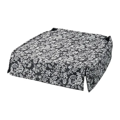 DVÄRGDUNÖRT - 椅墊, 灰色/白色, 42/35x42x4 公分 | IKEA 線上購物 - PE880489_S4