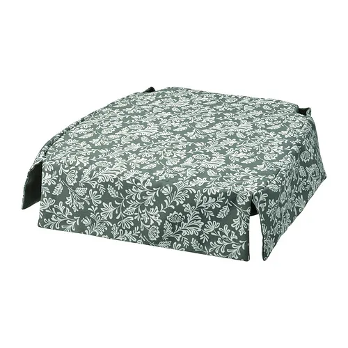 DVÄRGDUNÖRT - 椅墊, 綠色/白色, 42/35x42x4 公分 | IKEA 線上購物 - PE880538_S4