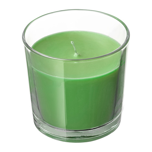SINNLIG - 香氛杯狀蠟燭, 蘋果/梨子/綠色 | IKEA 線上購物 - PE699623_S4