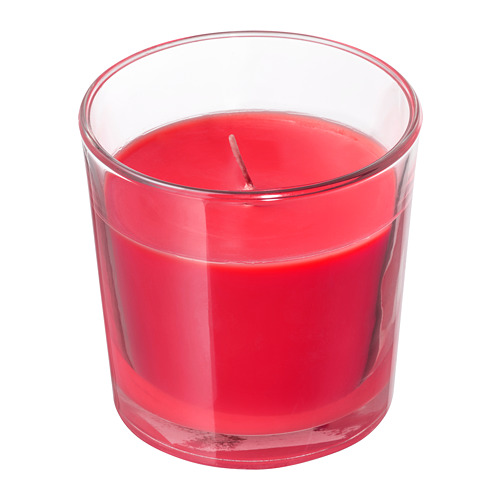 SINNLIG - 香氛杯狀蠟燭, 紅莓/紅色 | IKEA 線上購物 - PE699625_S4