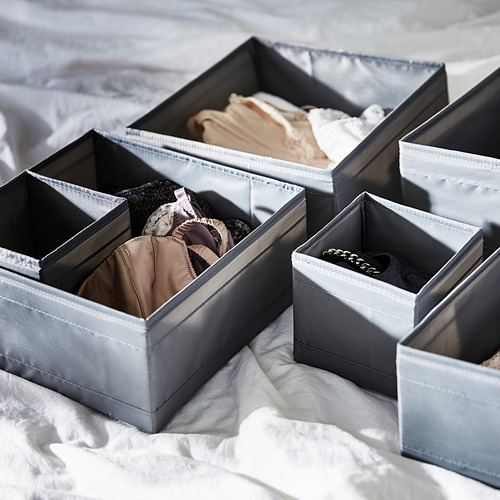 SKUBB - 收納盒 6件組, 深灰色 | IKEA 線上購物 - PE794796_S4