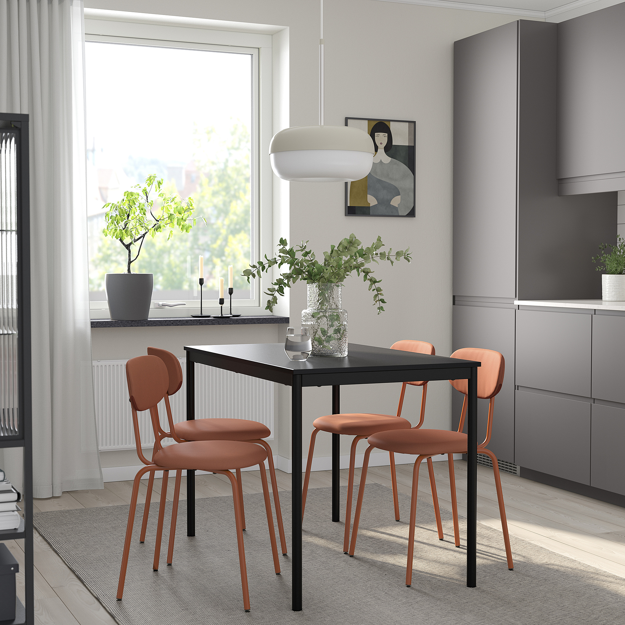 SANDSBERG/ÖSTANÖ table and 4 chairs