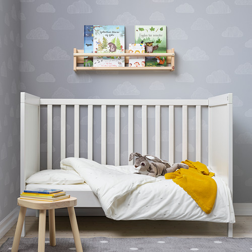 LENAST - 嬰兒被套/枕頭套, 白色 | IKEA 線上購物 - PE794857_S4
