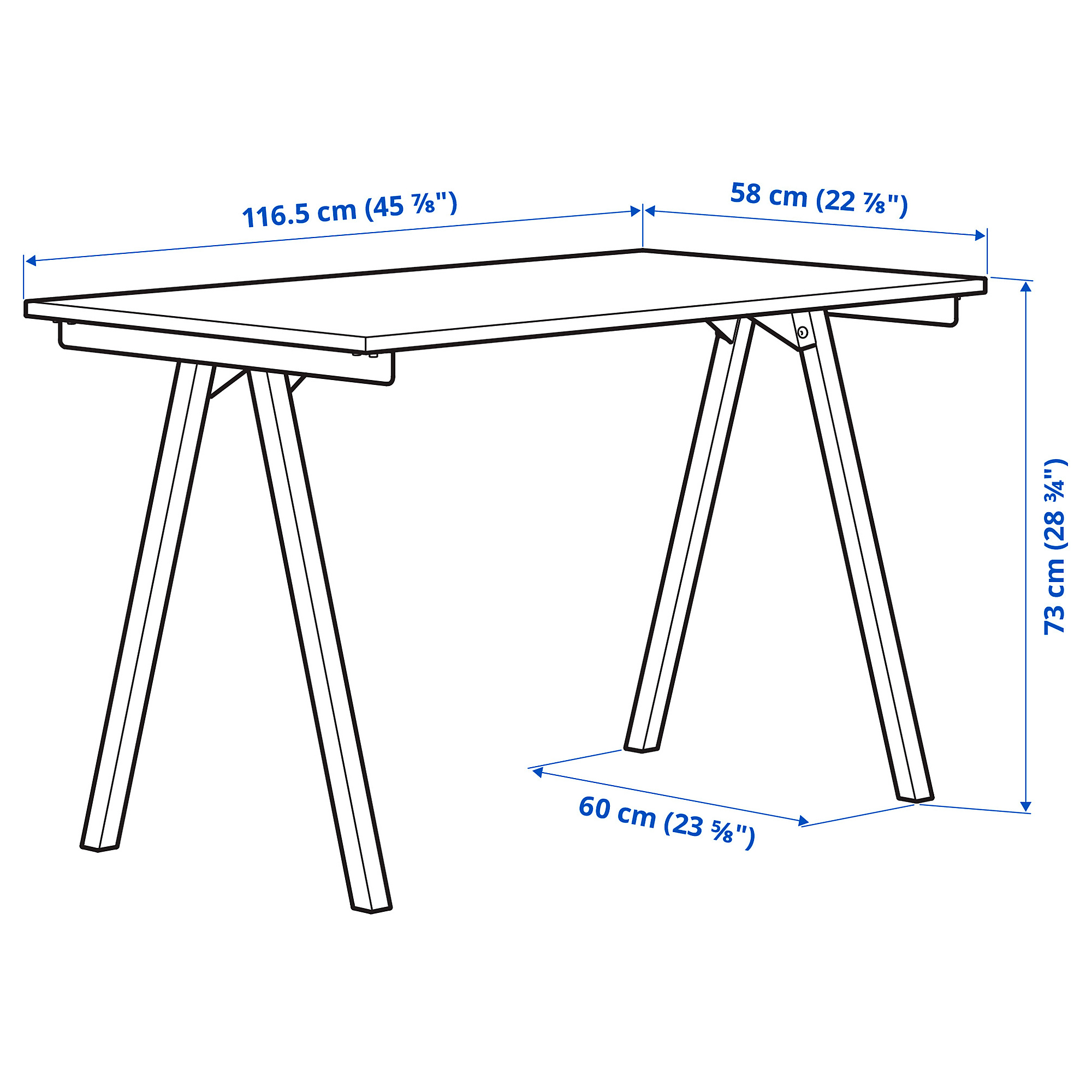 TROTTEN underframe for table top