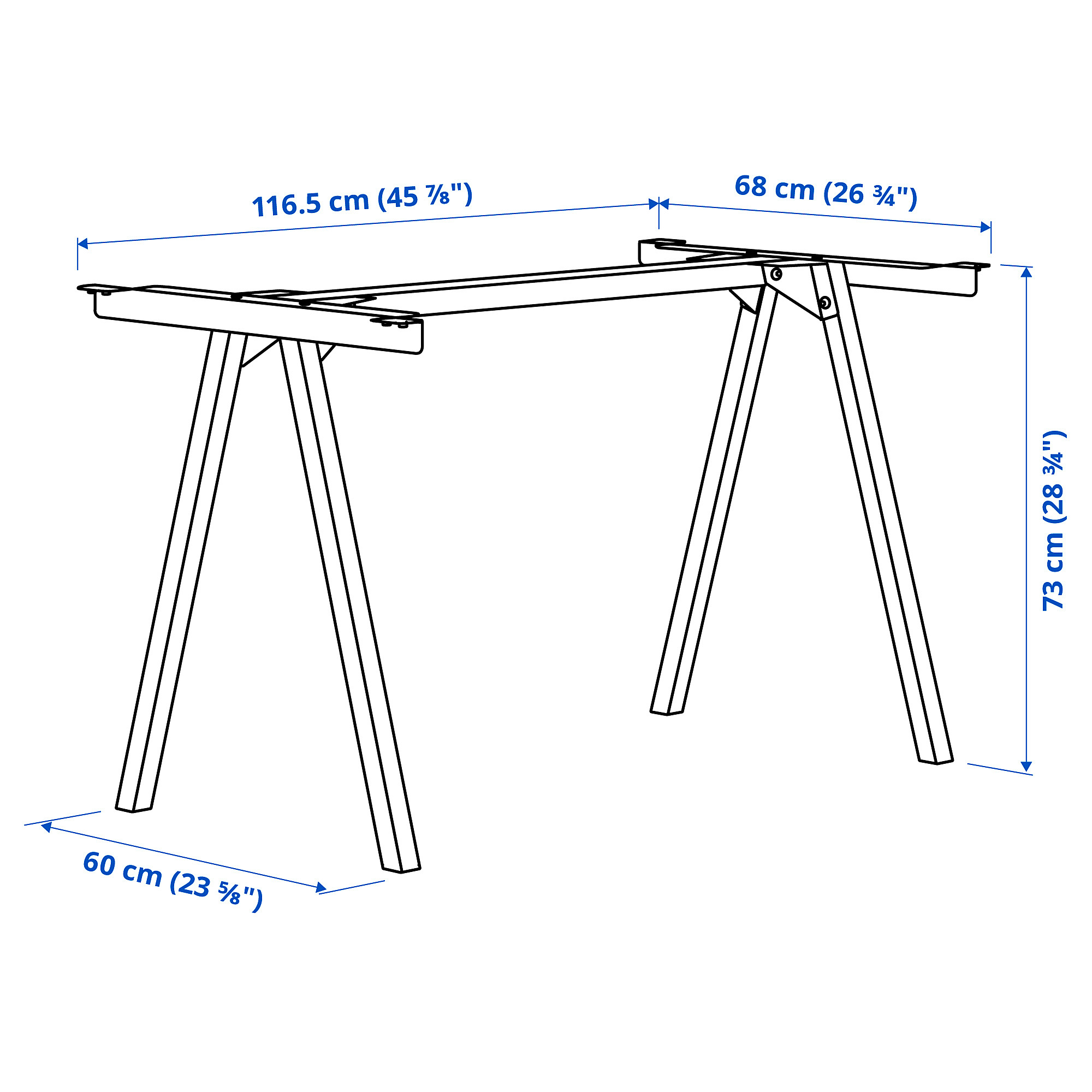 TROTTEN underframe for table top