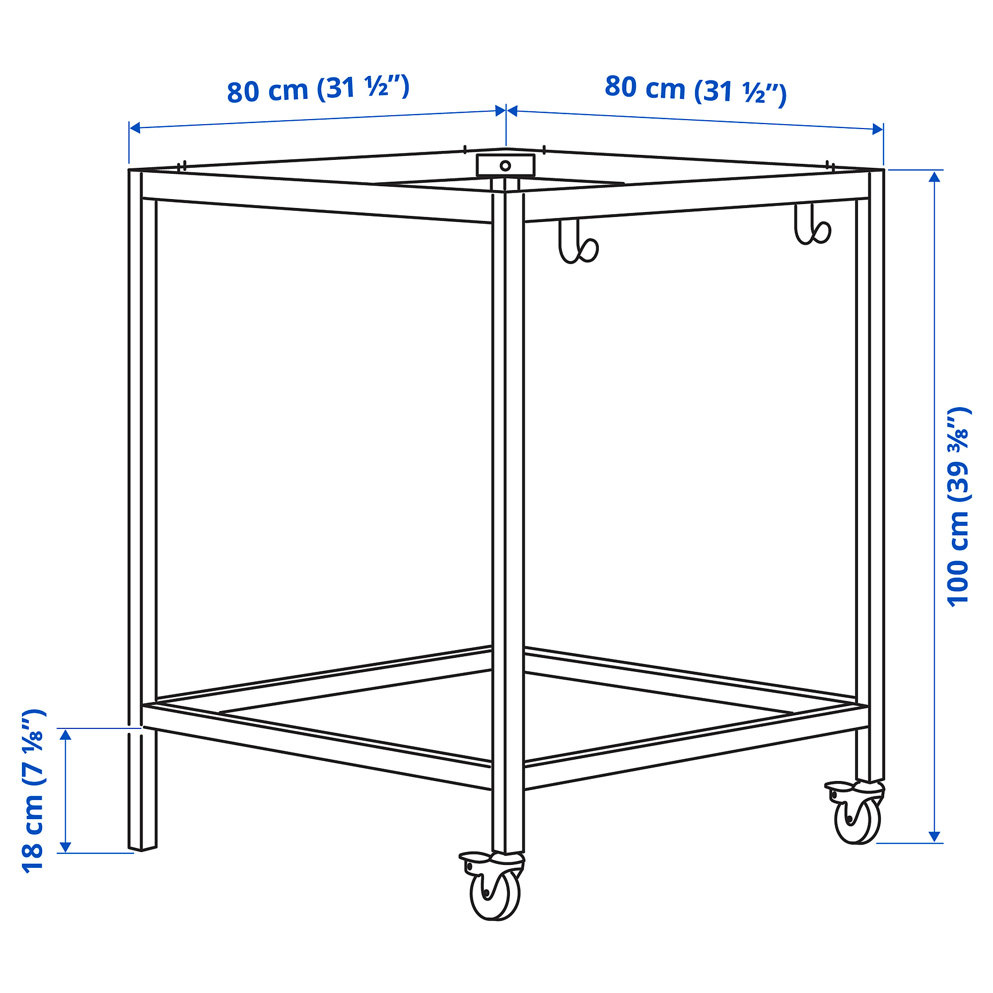 TROTTEN underframe for table top