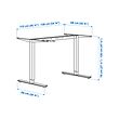TROTTEN underframe sit/stand f table top