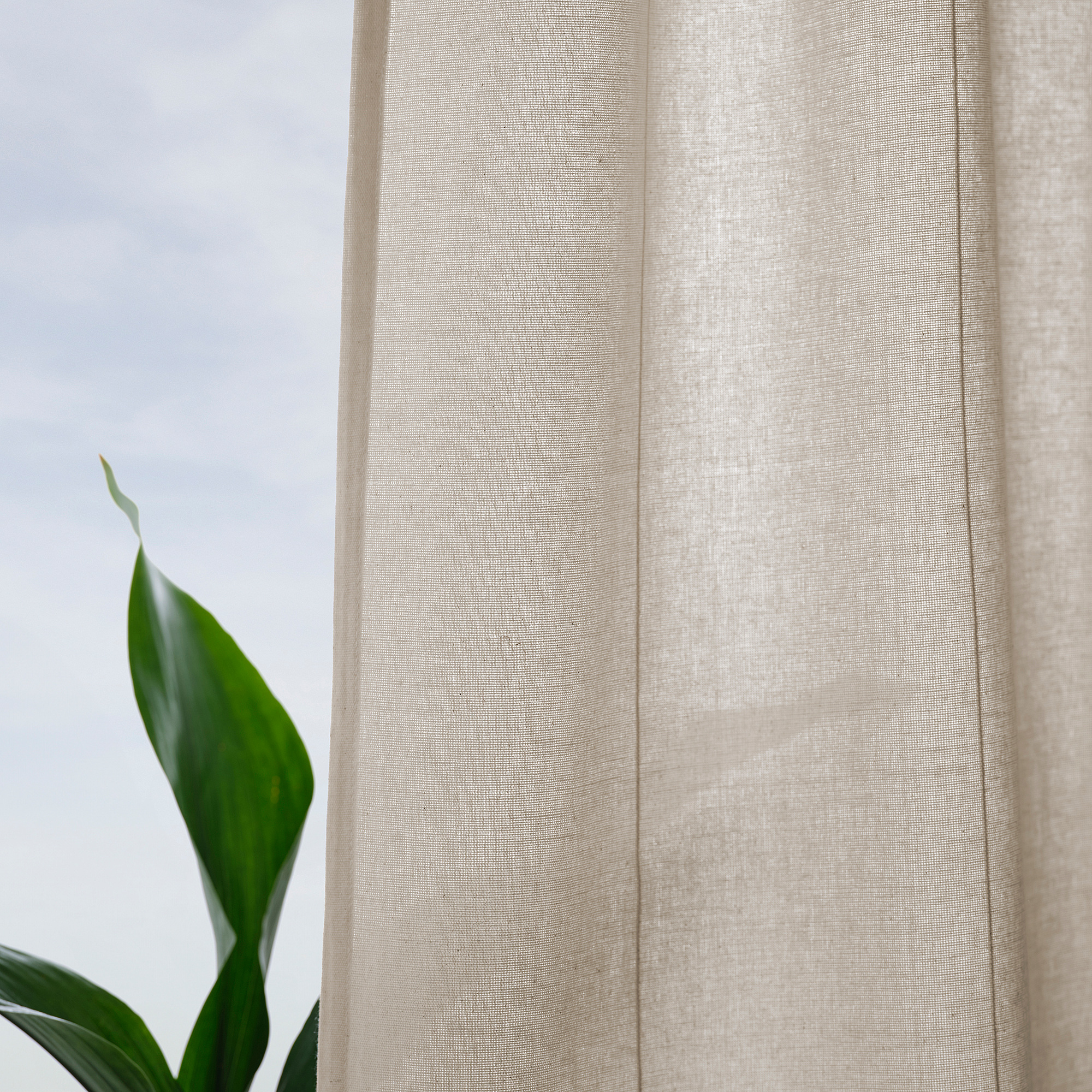 LENDA curtains with tie-backs, 1 pair