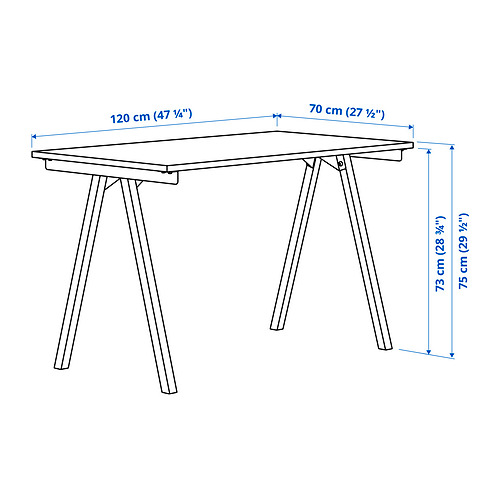 TROTTEN/FLINTAN/EKENABBEN desk and storage combination
