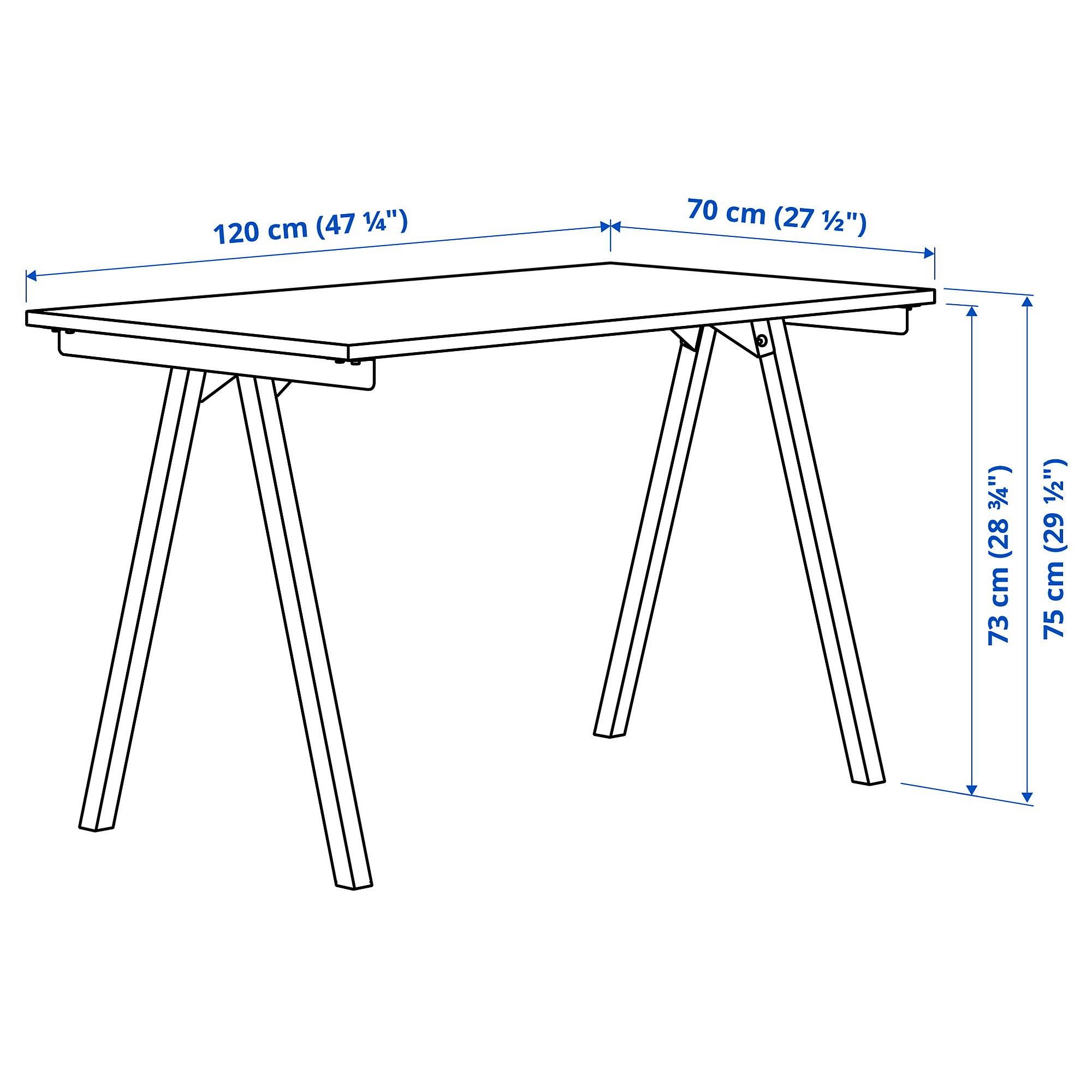 TROTTEN/FLINTAN desk and storage combination