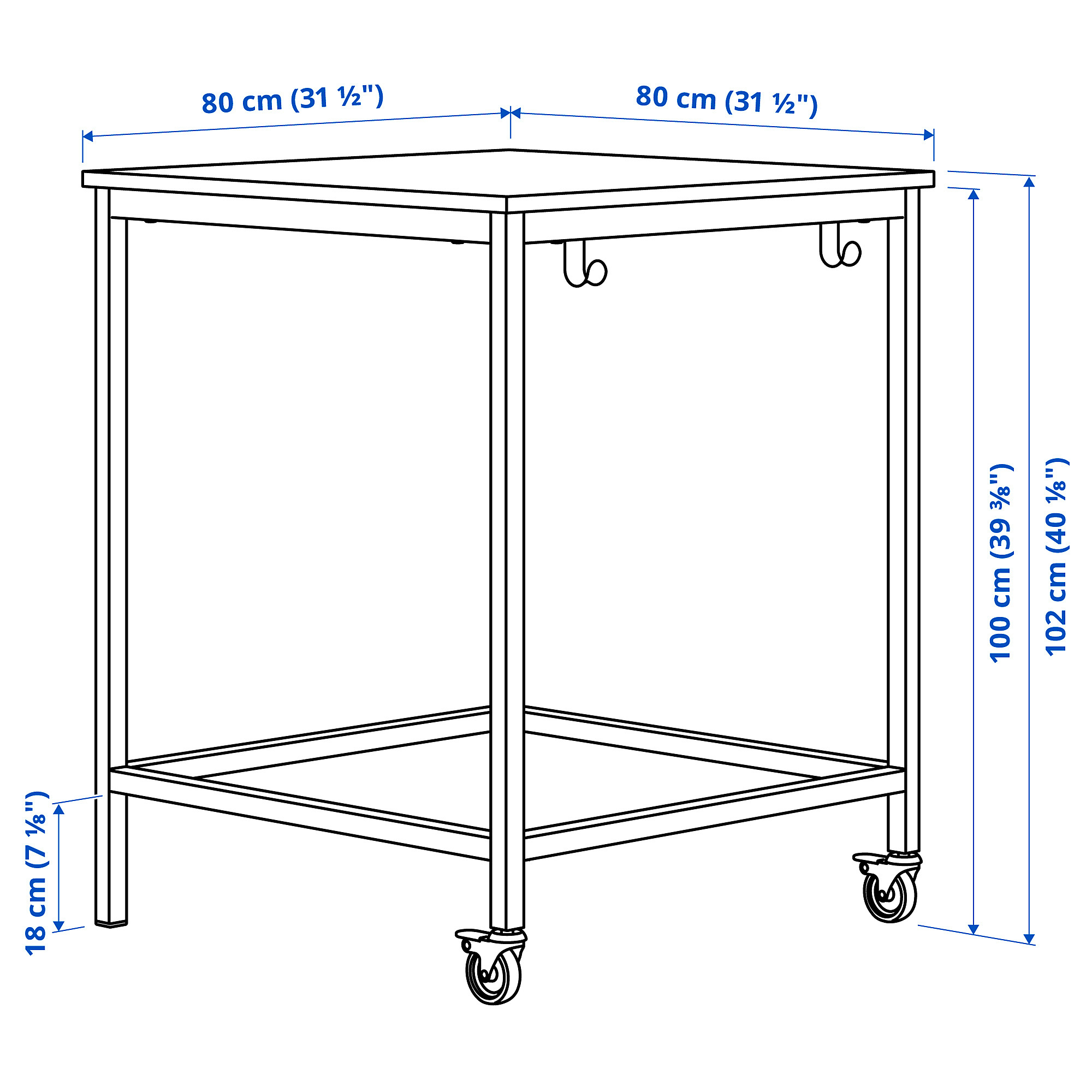 TROTTEN/LIDKULLEN table and sit/stand support