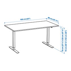 TROTTEN - desk sit/stand, beige/white | IKEA Taiwan Online - PE831988_S3