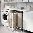 ENHET laundry bag with castors