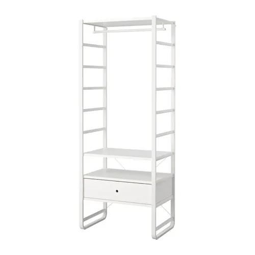 ELVARLI - 衣櫃/衣櫥組合, 白色, 84x55x216 公分 | IKEA 線上購物 - PE592439_S4