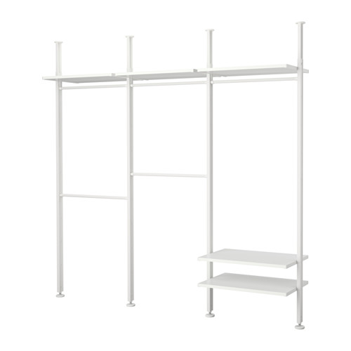 ELVARLI - wardrobe combination, white, 258x51x222-350 cm | IKEA Taiwan Online - PE592440_S4