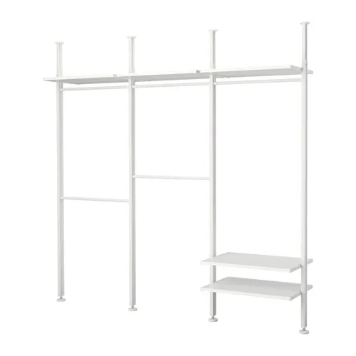 ELVARLI - 衣櫃/衣櫥組合, 白色, 258x51x222-350 公分 | IKEA 線上購物 - PE592440_S4